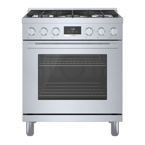 800 Series, Dual Fuel Freestanding Range, 30'', Stainless Steel