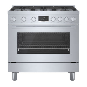 800 Series, Dual Fuel Freestanding Range, 36'', Stainless Steel