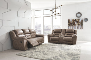 Stoneland - Light Brown - Reclining Sofa