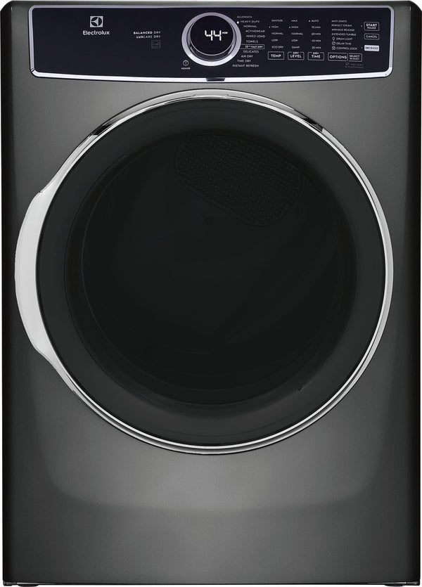 Front Load Perfect Steam™ Electric Dryer with Balanced Dry™ and Instant Refresh – 8.0 Cu. Ft.