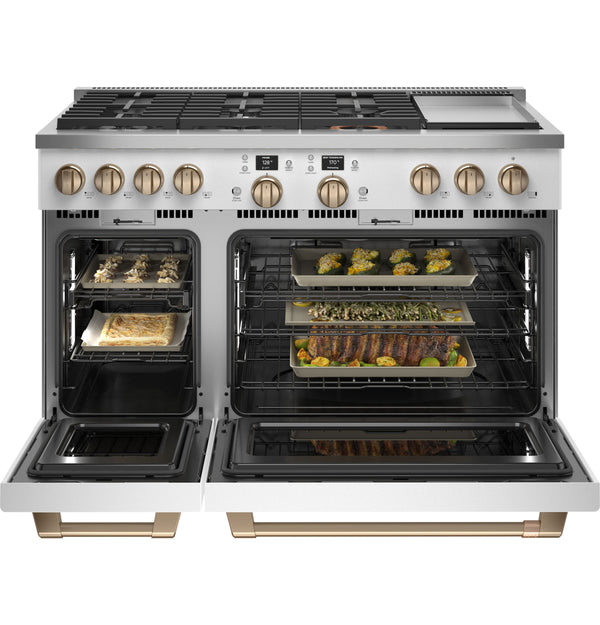 Café™ 48" Smart Dual-Fuel Commercial-Style Range with 6 Burners and Griddle (Natural Gas)