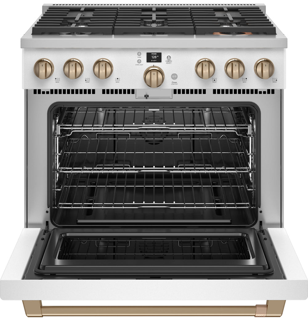 Café™ 36" Smart All-Gas Commercial-Style Range with 6 Burners (Natural Gas)