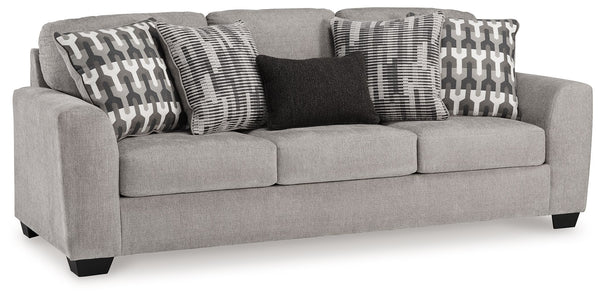 Need a simple style refresh? Liven up your space with this sofa. Its sleek design invites you to sink into the generous cushions. Plush, textured upholstery creates a captivating look that works for aesthetics ranging from classic to contemporary. Sink in