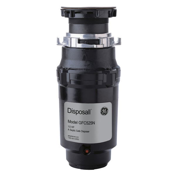 GE® 1/2 HP Continuous Feed Garbage Disposer - Corded
