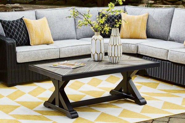  this coffee table elevates the art of alfresco living. Beautiful and durable enough for indoor and outdoor use