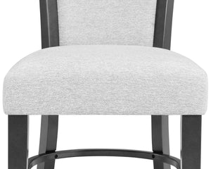 Camelia - 6 Piece Dining Room Set - Black / Pearl Silver