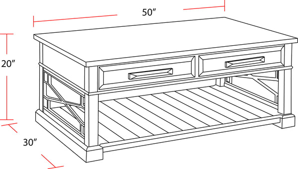 Sundance - Cocktail Table With 2 Chairside Tables And Console Table - Smokey Gray