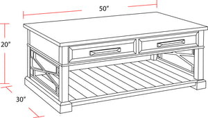 Sundance - Cocktail Table With 2 Chairside Tables And Console Table With 3 Stools - Smokey Gray