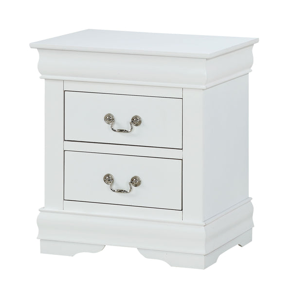 Louis Philip - King 4 Piece Bedroom Set - White