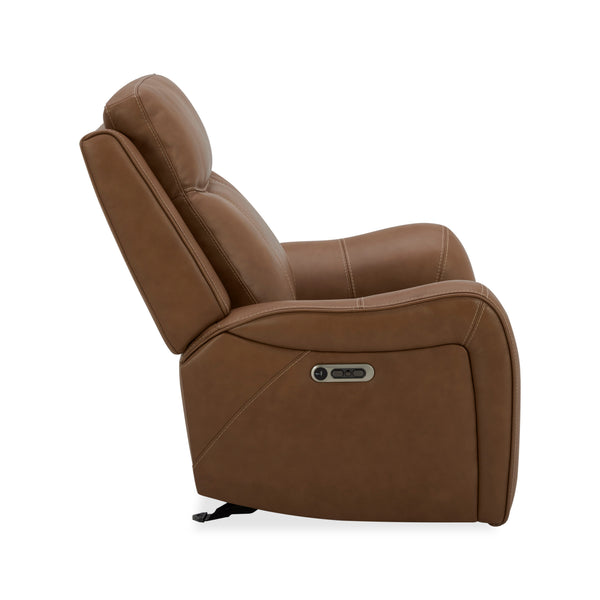 Haywood - Power Glider Recliner (Set of 2) - Butternut