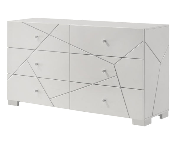Ayla - King 5 Piece Bedroom Set - White