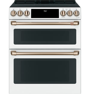 Café™ 30" Smart Slide-In, Front-Control, Induction and Convection Double-Oven Range