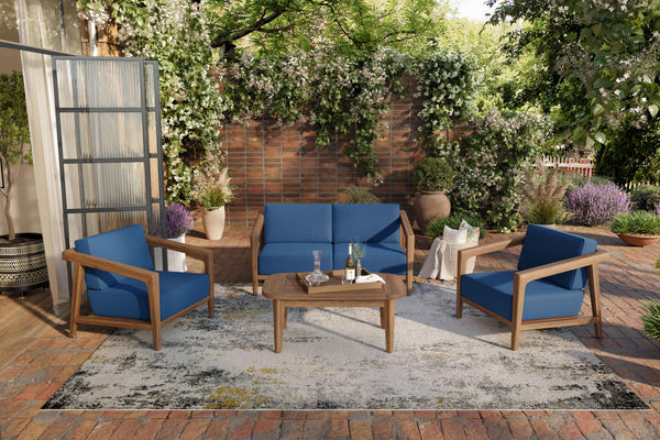 Bali - Club Chairs (Set of 2) - Dark Blue
