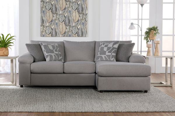Remi - 2 Piece Chaise Sectional - Light Gray