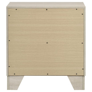 Trenton - 2-Drawer Nightstand Bedside Table - Rustic Cream
