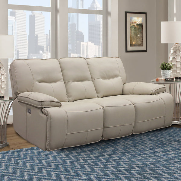 Spartacus - Power Reclining Sofa And 2 Recliners - Oyster