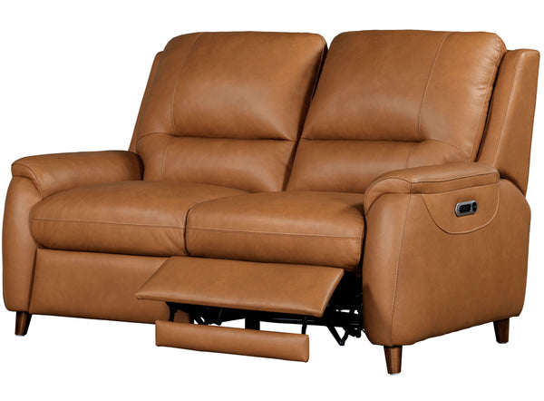 Austin - Power Reclining Sofa And Loveseat - Caramel Cream