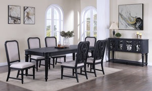 Kingsbury - 7 Piece Dining Room Set - Black / Gray