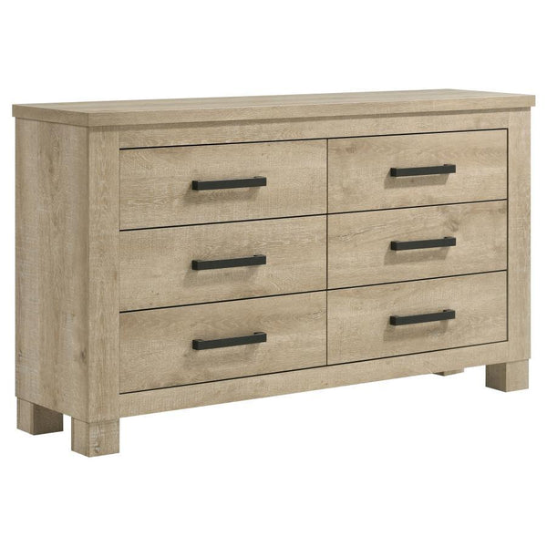 Oakglen - 5 Piece California King Bedroom Set - Weathered Oak