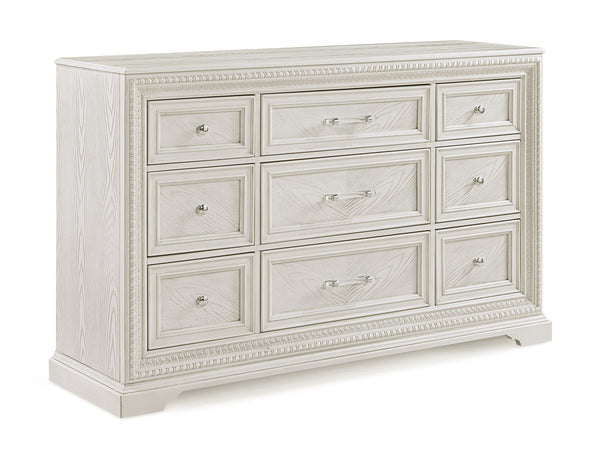 Alexandria - King 5 Piece Panel Bedroom Set - White