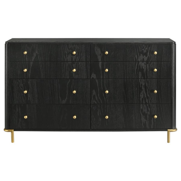 Arini - 8-Drawer Dresser - Black
