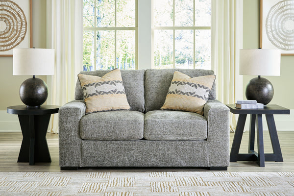  then this loveseat is the clear choice for comfort. The deep seating and indulgently plush upholstery remind you to de-stress and take a break. When you want to have downtime in style