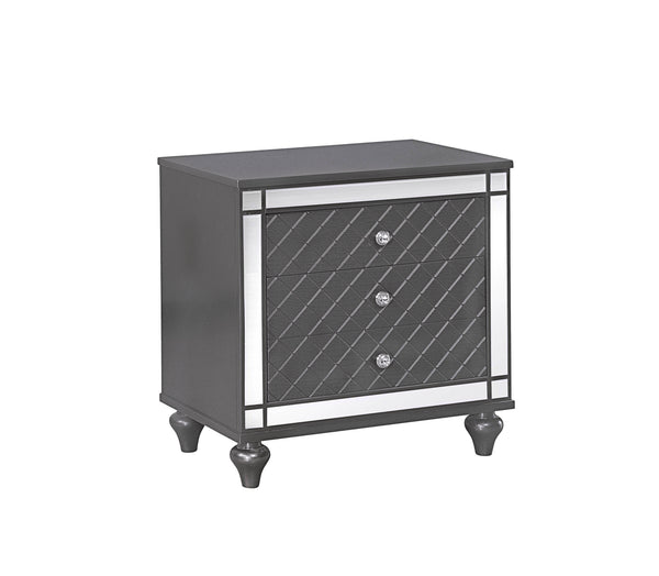 Refino - Queen 5 Piece Bedroom Set - Gunmetal