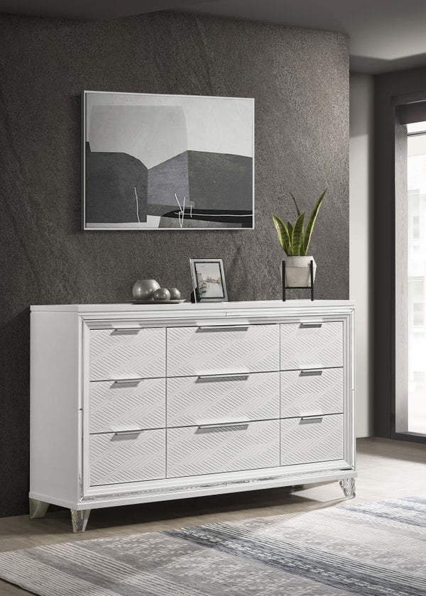  featuring a modern Italian design. The white finish