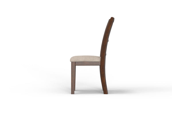 Gia - 5 Piece Round Dining Set - Cherry