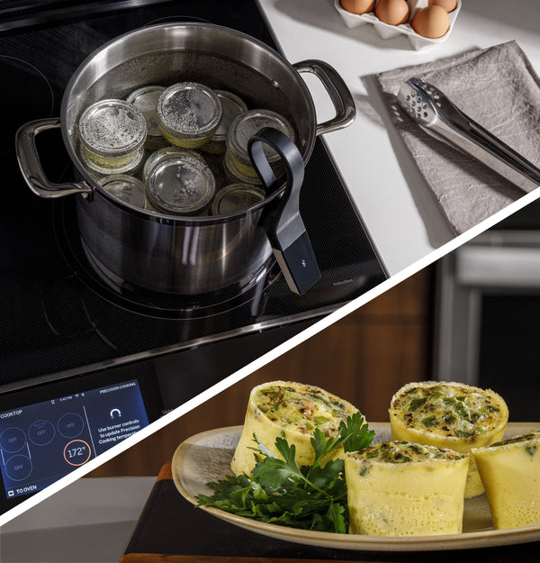 GE Profile™ ENERGY STAR 30" Smart Slide-In Fingerprint Resistant Front-Control Induction and Convection Range with No Preheat Air Fry