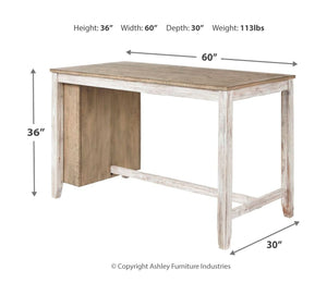 Skempton - White - 5 Pc. - Counter Table