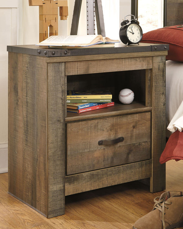  this nightstand matches their authenticity. Its rustic finish