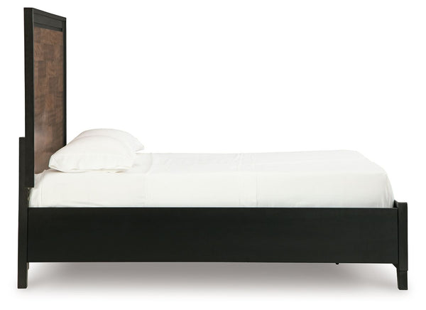 Kraeburn - Brown / Black - California King Panel Storage Bed