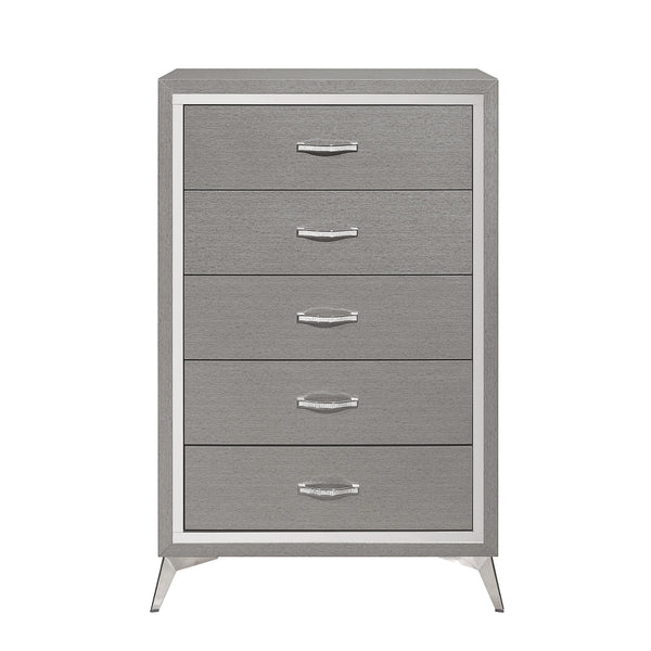  making it a perfect addition to any modern bedroom. This chest is carefully crafted from manufactured woods and eco-friendly decorative laminate