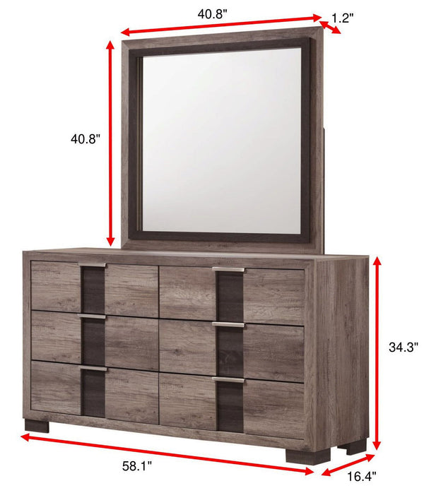 Rangley - King 4 Piece Bedroom Set - Dark Gray
