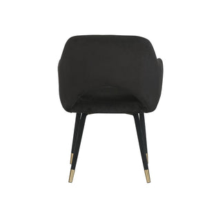 Applewood - Accent Chair - Black Velvet & Gold