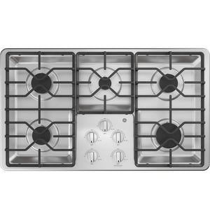 GE® 36" Built-In Gas Cooktop with Dishwasher-Safe Grates