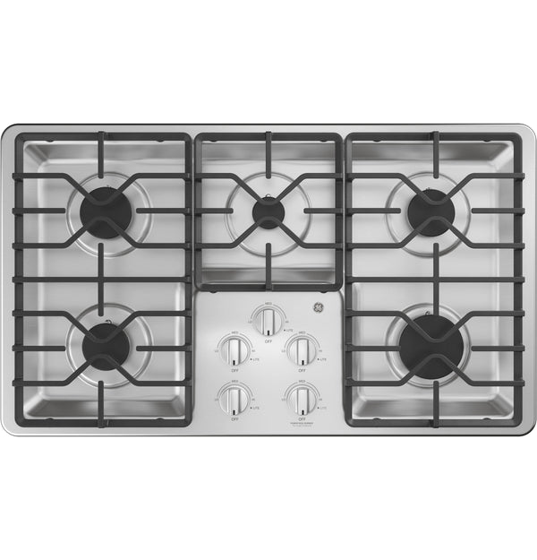 GE® 36" Built-In Gas Cooktop with Dishwasher-Safe Grates