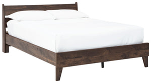 Calverson - Mocha - Full Panel Platform Bed