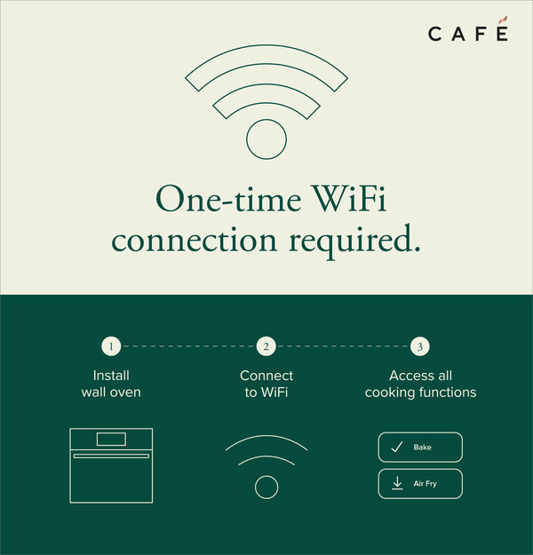 Café™ 30" Smart Built-In Convection Single Wall Oven in Platinum Glass