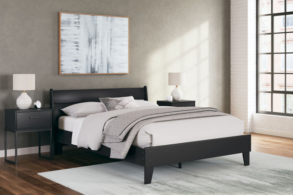  this queen panel platform bed is a smart