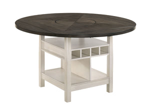  this set effortlessly balances sophistication with functionality. Featuring a two-toned wood finish complemented by sleek