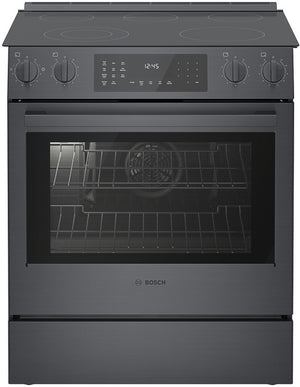 800 Series, Electric Slide-in Range, 30'', Black Stainless Steel