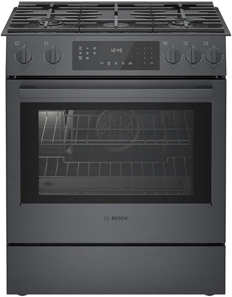 800 Series, Gas Slide-in Range, 30'', Black
