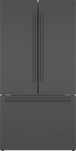 800 Series, French Door Bottom Mount Refrigerator, 36'', Black Stainless Steel