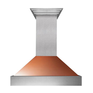 36" Ducted Fingerprint Resistant Stainless Steel Range Hood with Copper Shell (8654C-36)