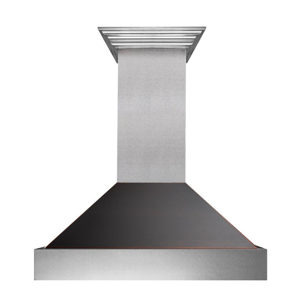 36" DuraSnow® Stainless Steel Range Hood with Oil Rubbed Bronze Shell (8654ORB-36)