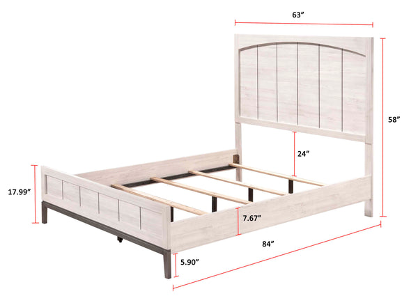 Veda - King Bed - Beige