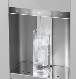 Café™ ENERGY STAR® 27.8 Cu. Ft. Smart 4-Door French-Door Refrigerator in Platinum Glass