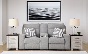 Biscoe - Pewter - 2 Pc. - Power Reclining Sofa